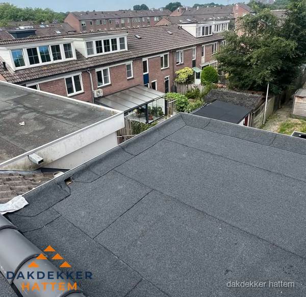 Dakinspectie plat dak aanbouw in Hattem Dakinspectie plat dak aanbouw in Hattem